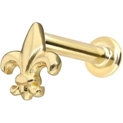 14 Karat Gold Labret mit Innengewinde LILIE