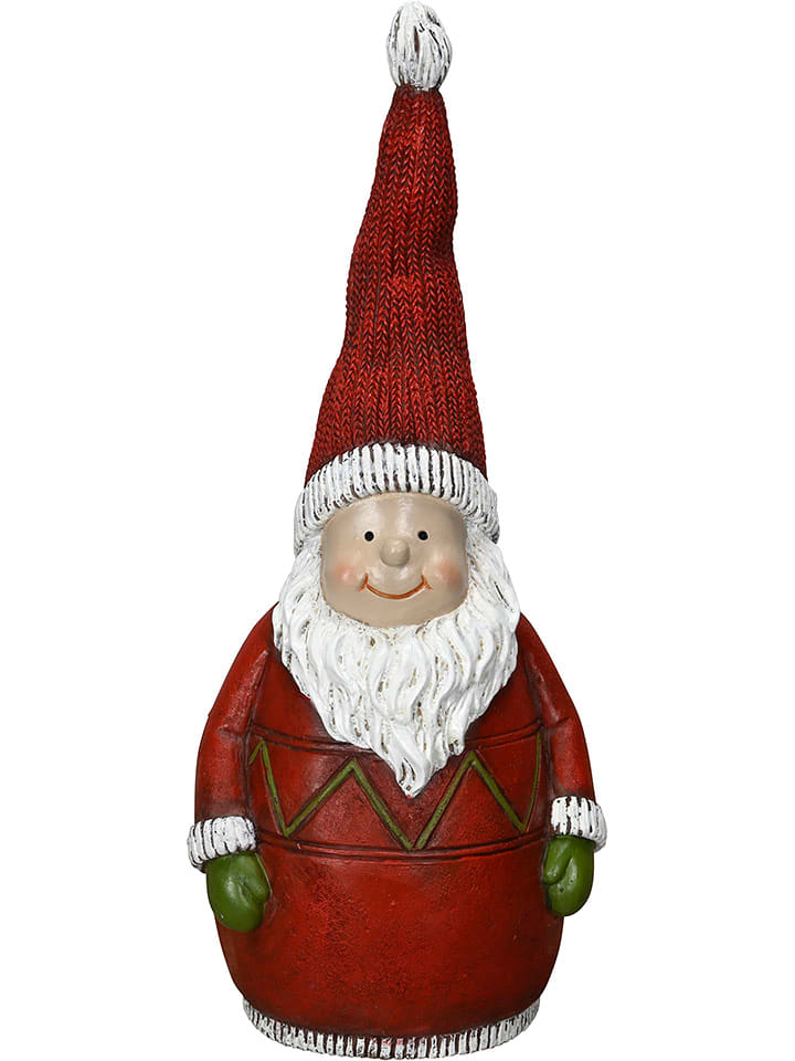 POSIWIO Zaunfigur "Weihnachtsmann" in Rot - (B)11 x (H)25 cm - onesize