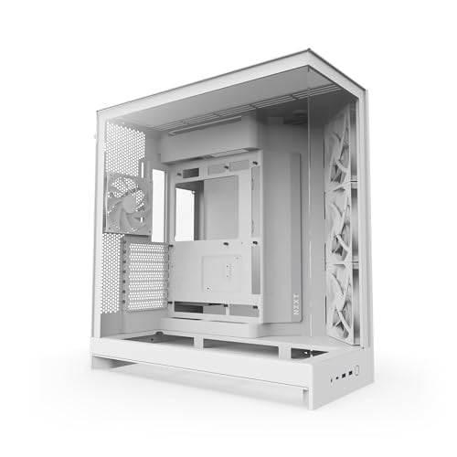 NZXT H9 Flow ATX PC-behuizing met dubbele kamer - Wit