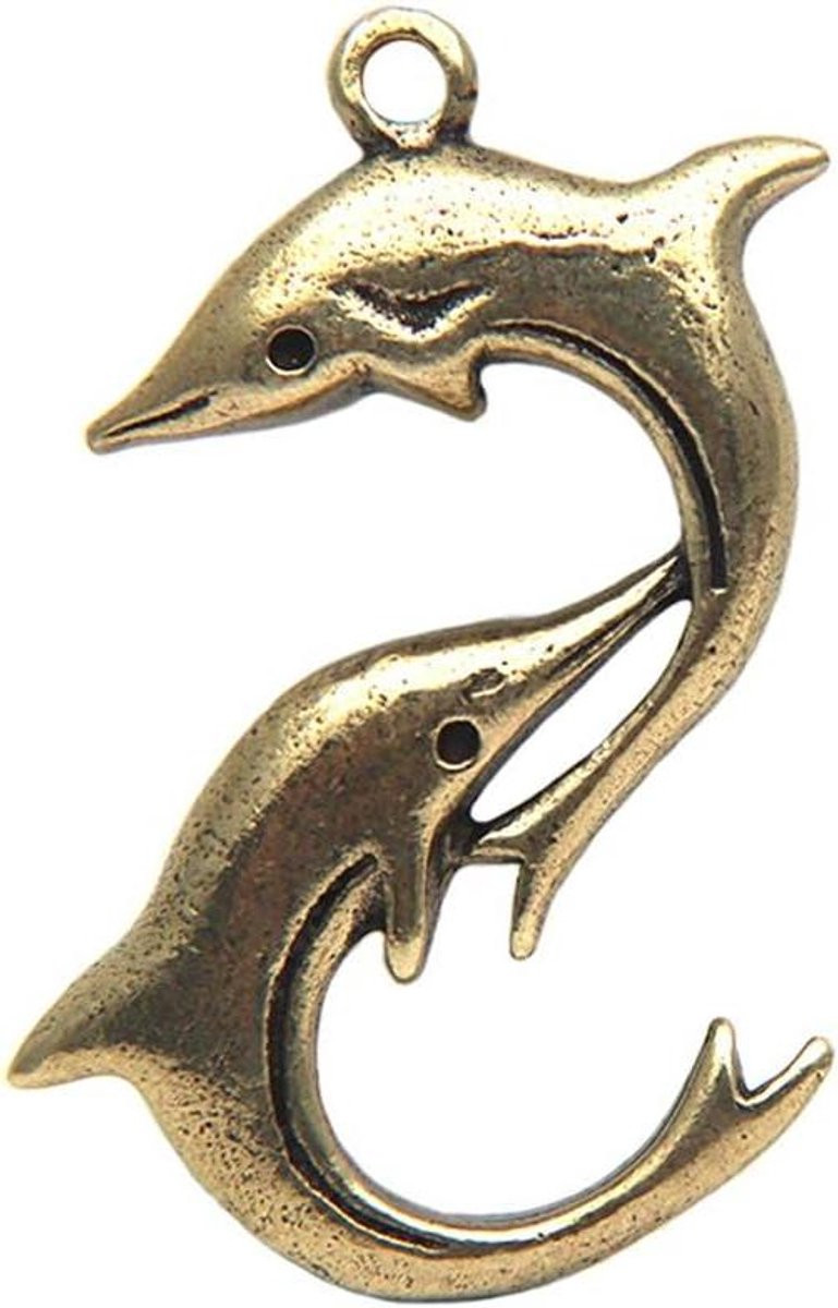 Koperen vogel sculptuur - Bronzen dierenbeeld voor interieur decoratie - Messing afwerking