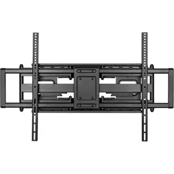 Techly ICA-PLB 189B (Wand, 120 kg, 60" - 120"), TV Wandhalterung, Schwarz