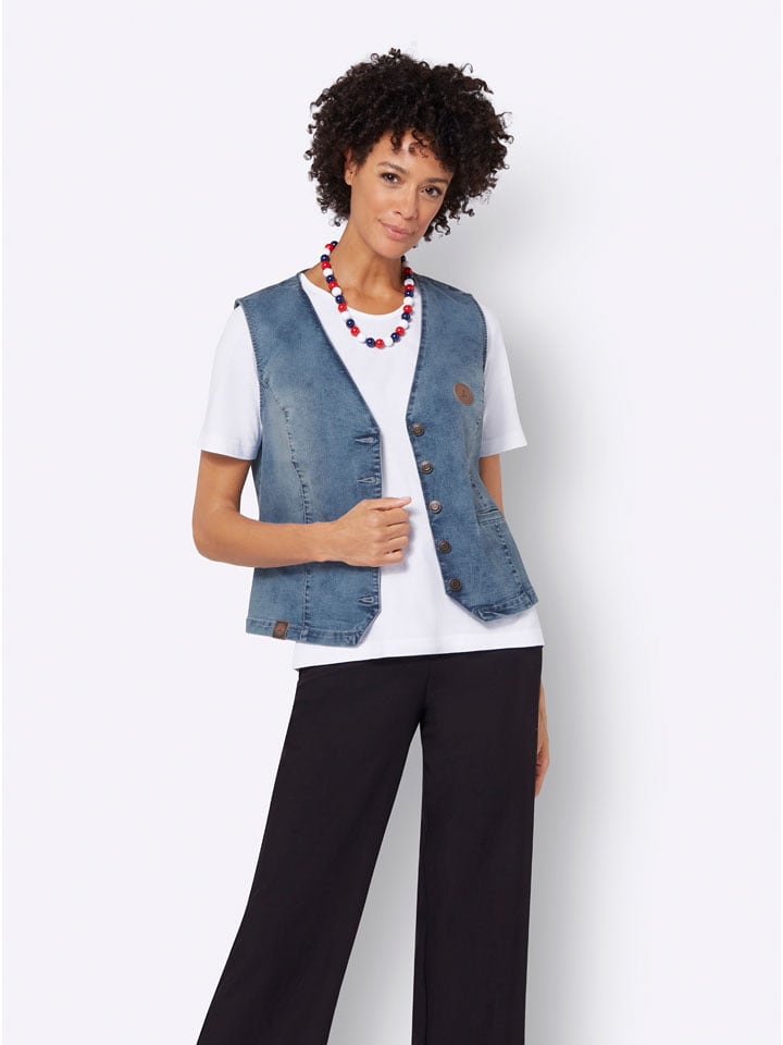 WITT WEIDEN Jeansweste in Blau - 44