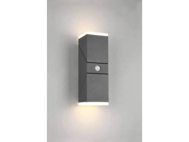 Applique d'extérieur LED avec détecteur AVON anthracite 7 W\, blanc chaud\, 800 lm\, aluminium\, dim. : 28 x 9 x 11 cm\, IP54\, Trio