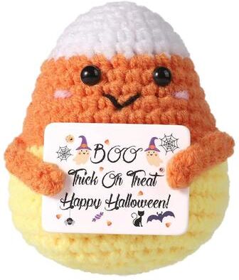 Uplifted Finds Handmade Crochet Positive Bat Doll With Encouragement Card Decor 2