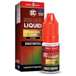 Banana Swirl Cookie – Red Line NicSalt Liquid by SC 10ml / 20mg