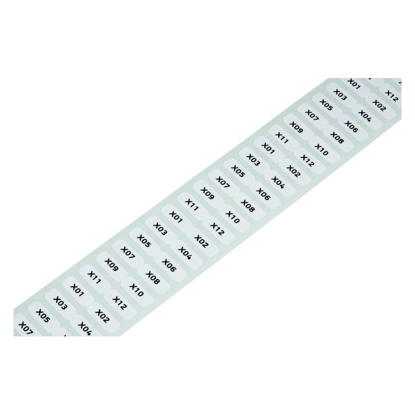 Wago 210-805 Etikett für Thermotransferbedruckung 15 x 6 mm Farbe Beschriftung (210-805)