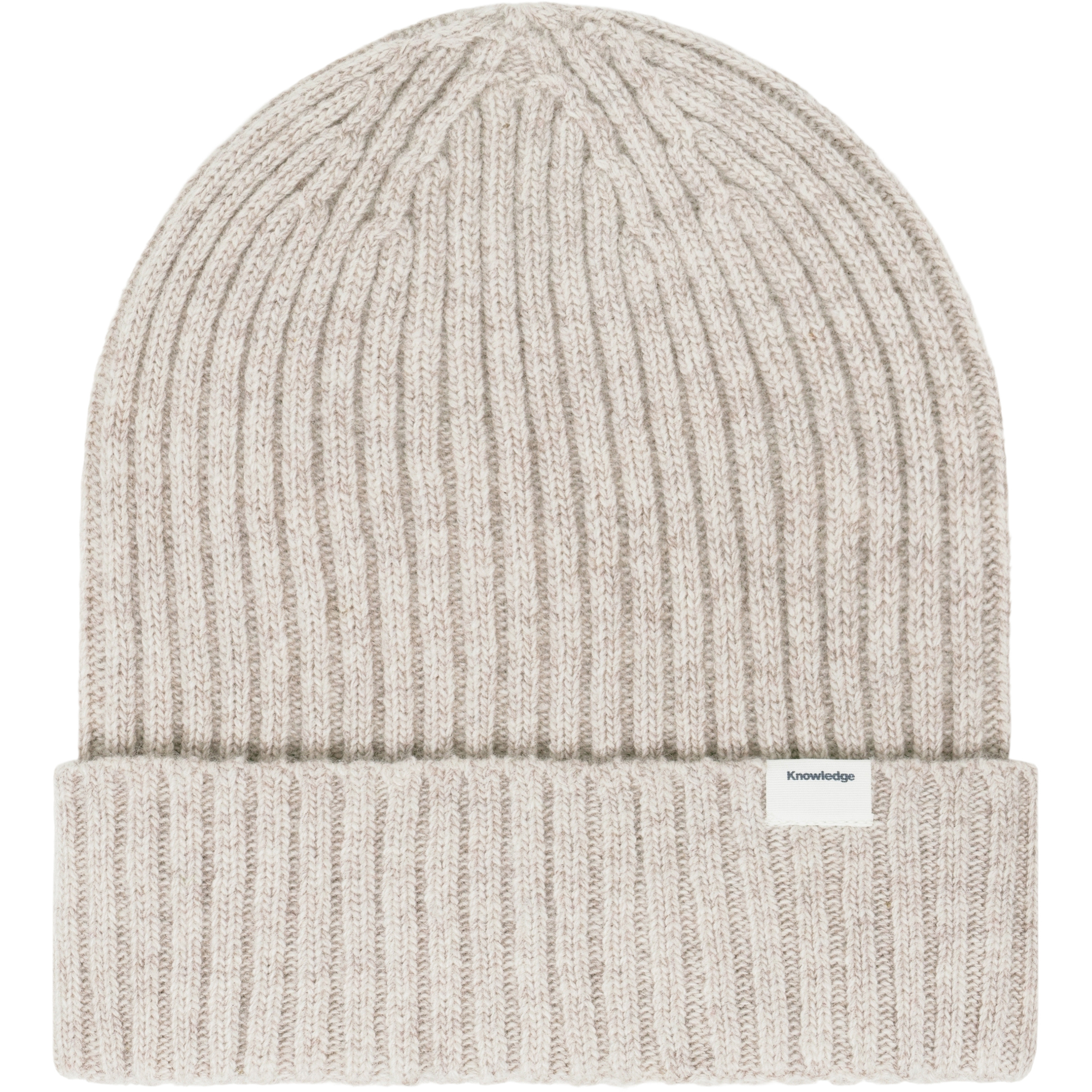 KnowledgeCotton Apparel Lambswool Rib Mützen & Beanies beige Lifestyle Schnell trocknend