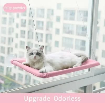 Inspired Finds Ultra Soft Window Cat Hammock Bed For Cozy Sunbathing & Naptime pink