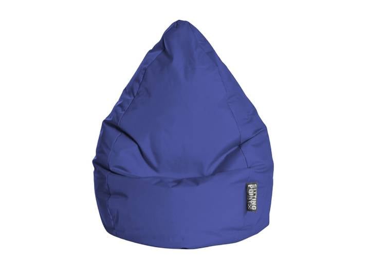 Pouf poire xxl d'intérieur bleu foncé 80x130cm