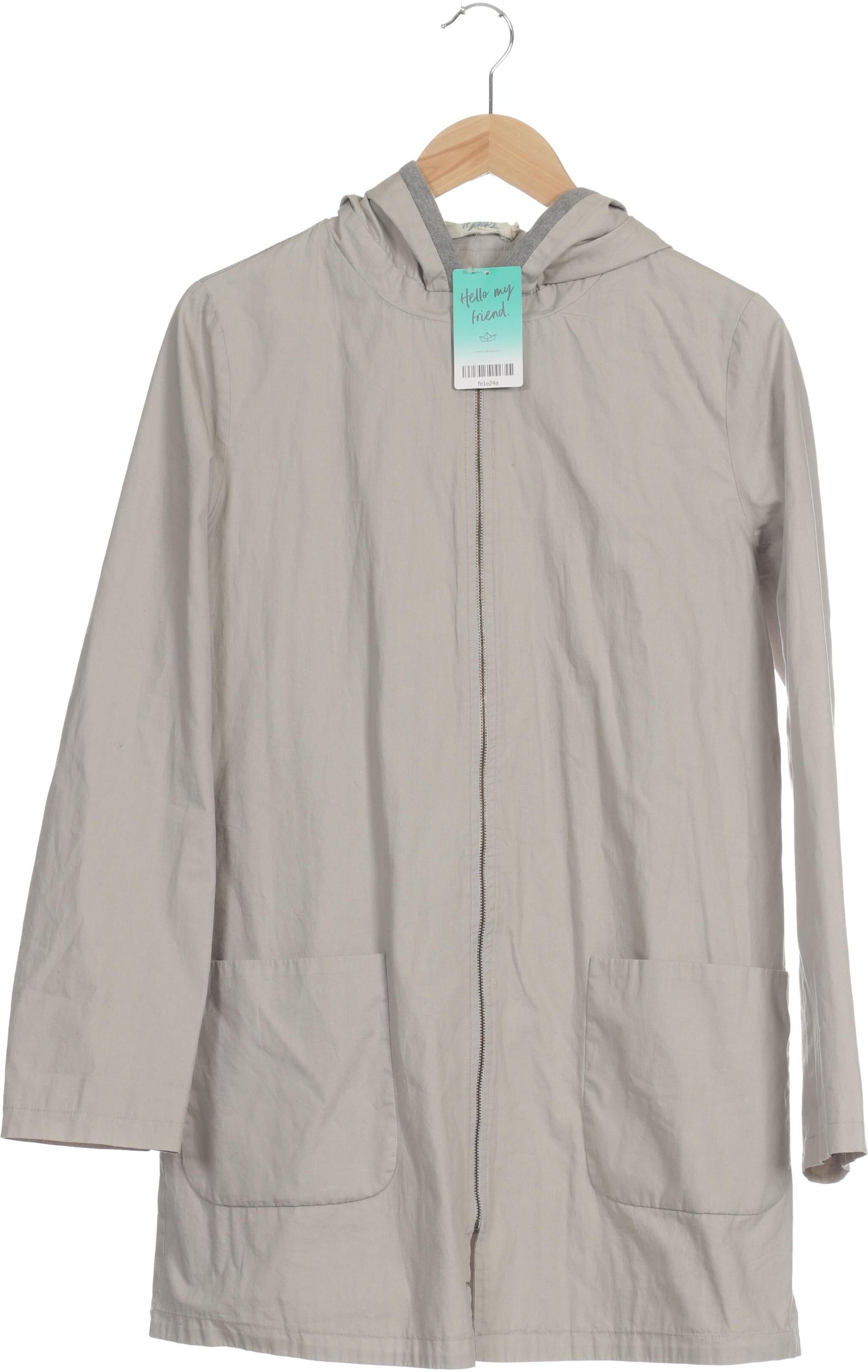 Maas Damen Mantel, Grau, Gr. S, Baumwolle - Second Hand