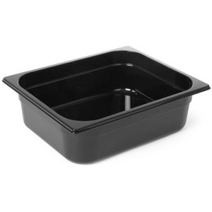 Hendi GN-Behälter Profi Line, 862421, GN 1/2, 6,5 Liter, Kunststoff, schwarz, Tiefe 100mm
