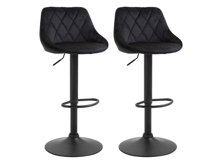 Jamb Barhocker Schwarz, Metall, Kunststoff, 46x83x48 cm, Esszimmer, Barmöbel, Barhocker