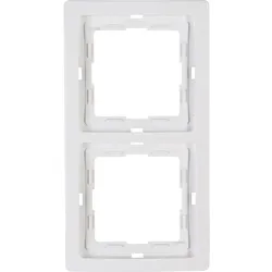 Kopp 400229063 VENEDIG - Abdeckrahmen 2-fach, Farbe: reinweiß