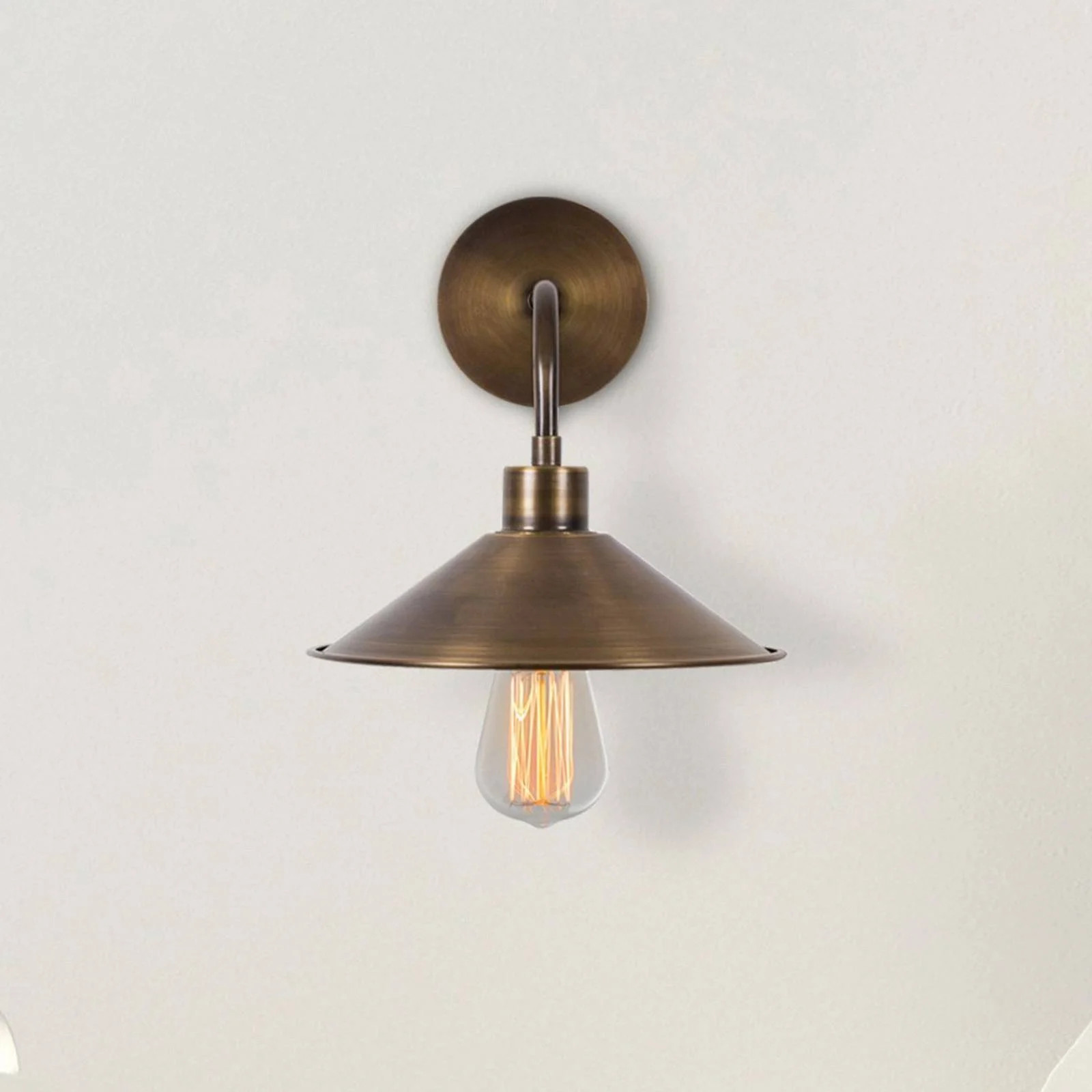 Opviq Wandlamp Brons / Goud Messing, Dimbaar, Metaal