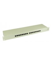 InLine Patch Panel RJ-45 X 16 Hellgrau RAL 7035 1U 48,3 cm 19" Patch-Panel Grau (76216)