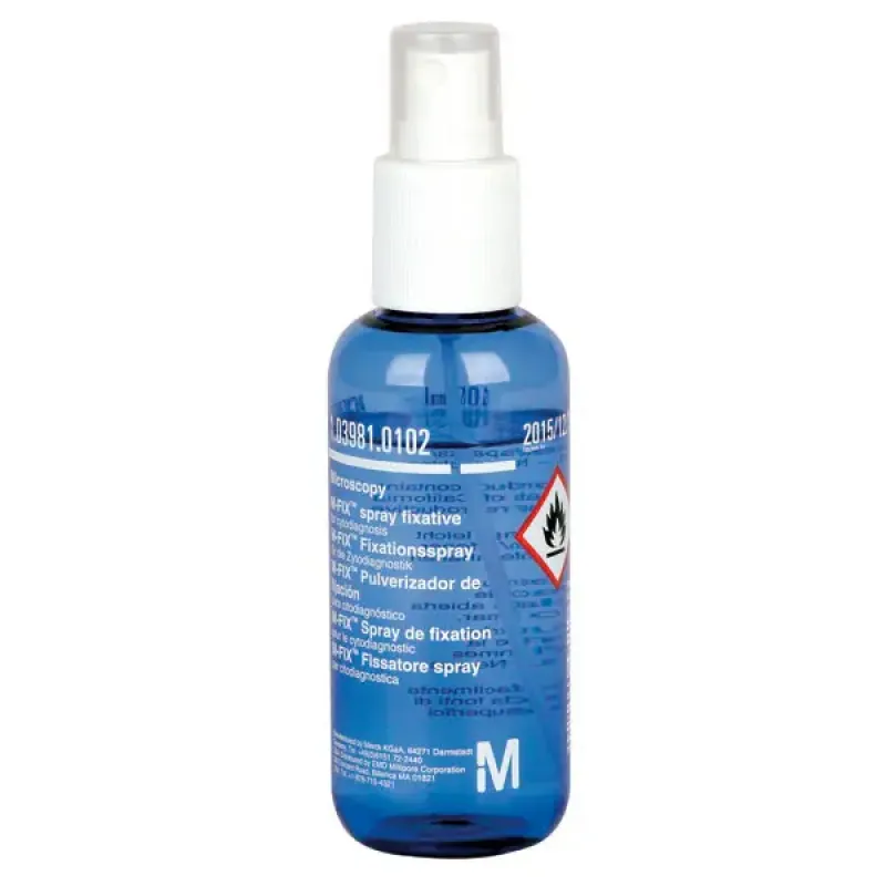 Sigmapharm Arzneimittel GmbH M-Fix Fixierspray Merckofix für Objektträger-Abstriche (100 ml) ohne Treibgas 1.03981.0102
