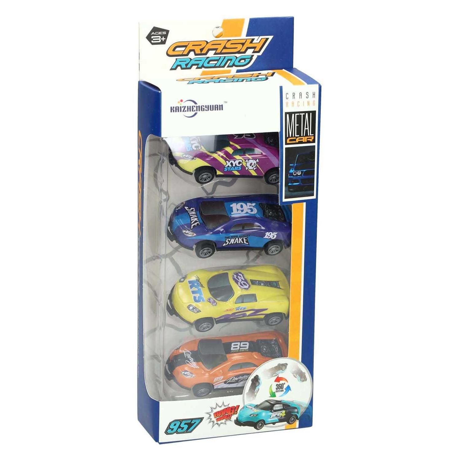 Rennwagen-Backflip Pull back Set - 4-tlg. (62070485)