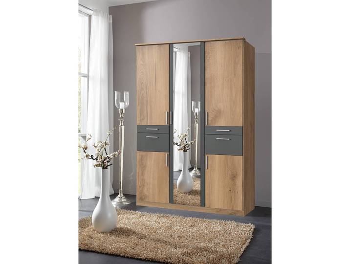 Armoire II 135cm Marron/Imitation chêne parqueté