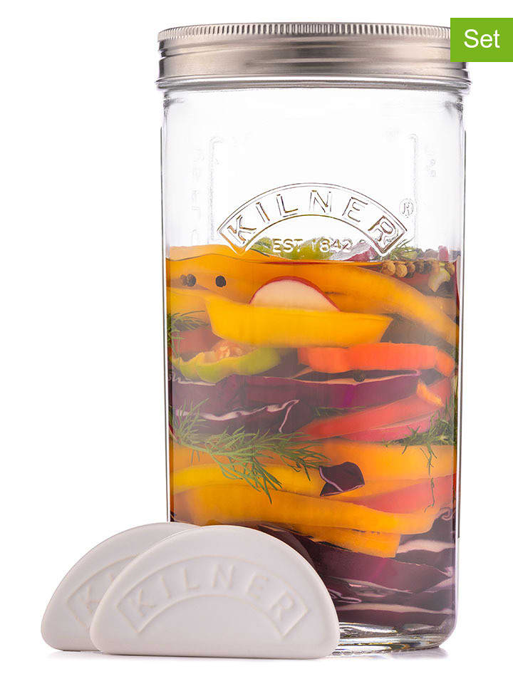 Kilner 5tlg. Fermentier-Set in Transparent - 1 l - onesize