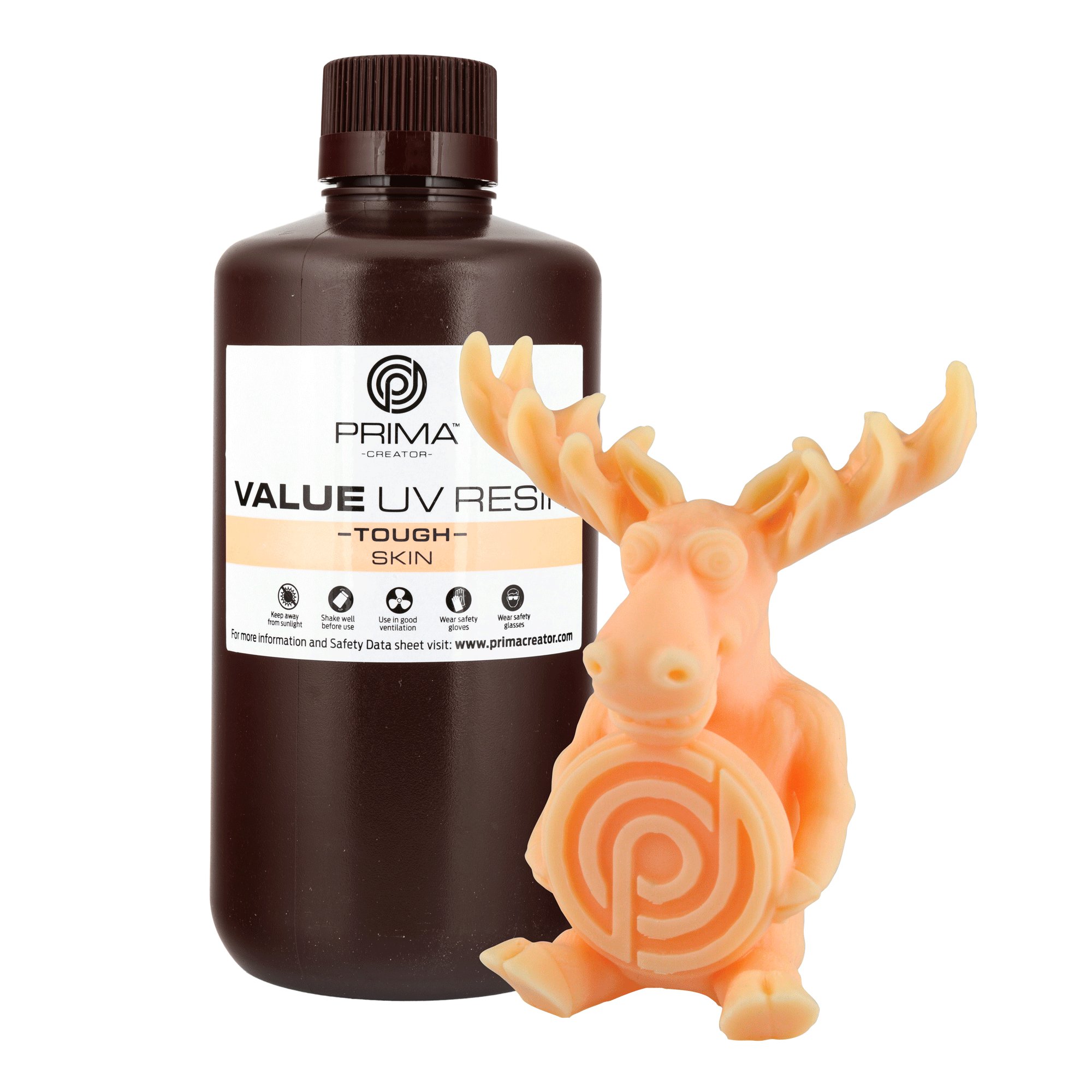 PrimaCreator Value Tough UV Resin (ABS Like) - 1 kg - Skin PV-RT-B405-1000-SK