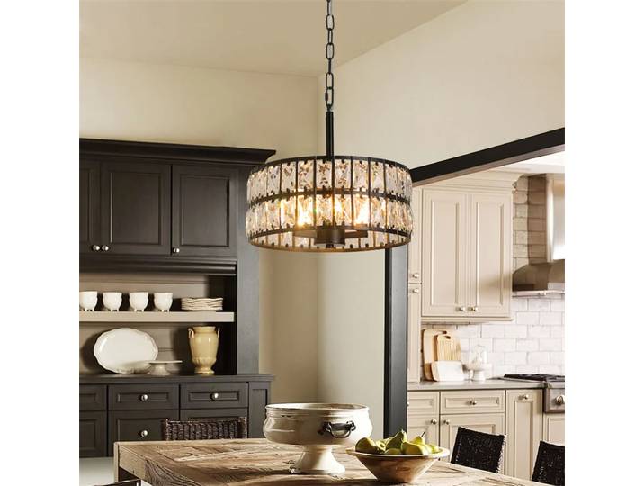 VETRULUS moderne K9 cristal suspension nordique lustre chambre suspension lampe rétro luxe cuisine Table à manger Plafon plafond