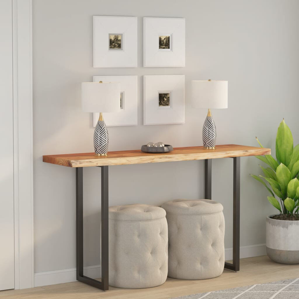 Alpen Home Rectangular Table Top Rectangular Solid Wood Brown 110 x 40 x 2.5 cm