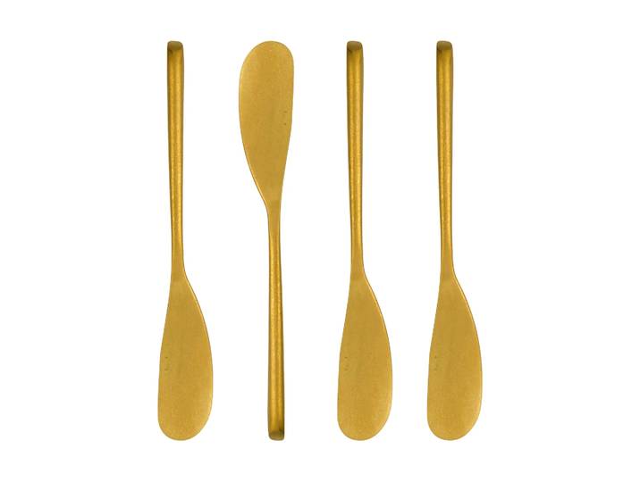 Nicolas Vahé Couteau à beurre Nicolas Vahé, lot de 4 Finition dorée antique