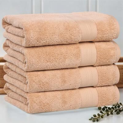 Superior Aria Turkish Cotton Heavyweight Bath Towel Set of 4