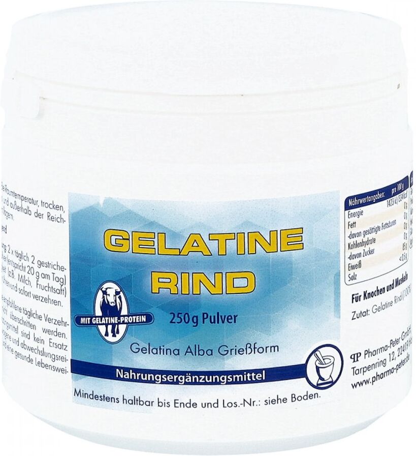 Pharma Peter Gelatine Rind Pulver Dose