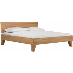Holzbett aus Buche Massivholz lackiert
