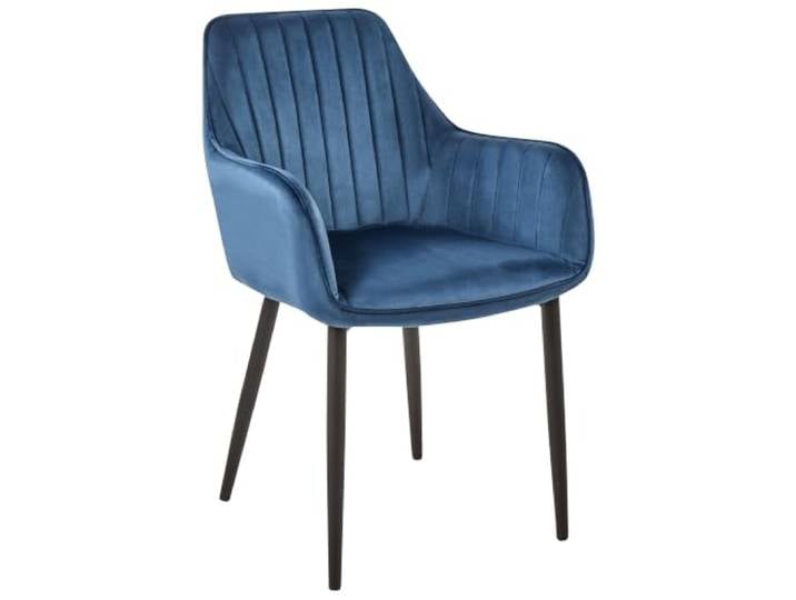 Beliani Moderner Esszimmerstuhl in Marineblau im 2er Set Wellston