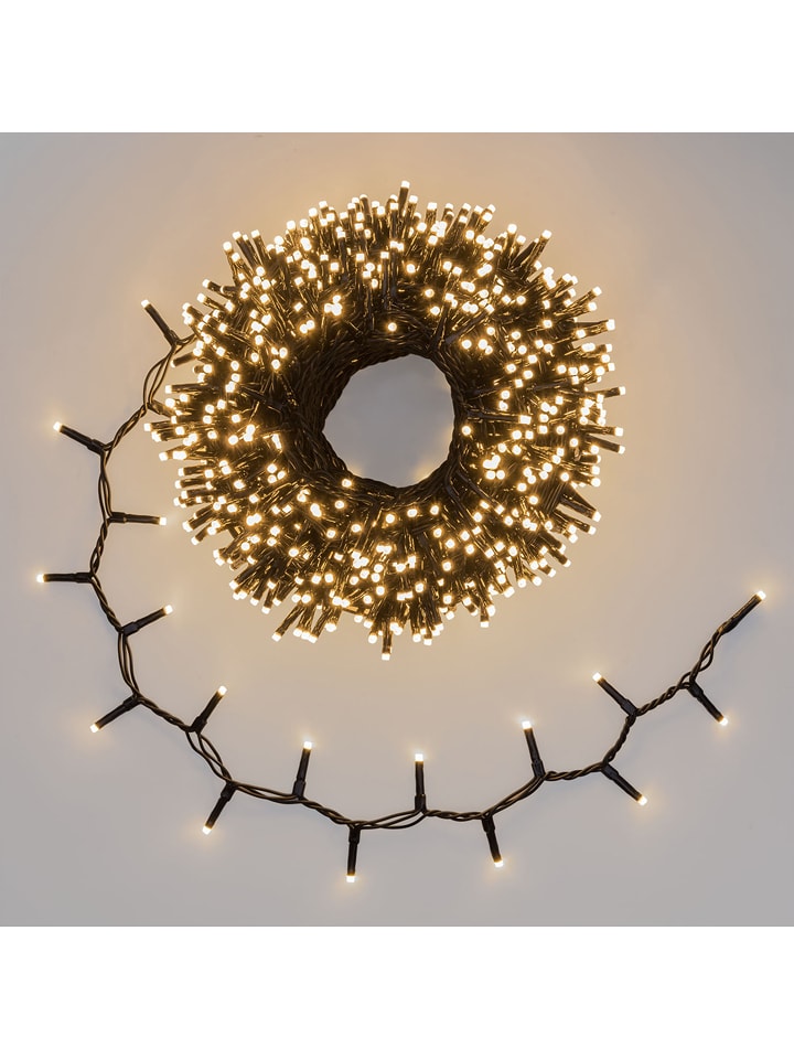 Lotti LED-Lichterkette in Schwarz/ Warmweiß - (L)30 m - onesize