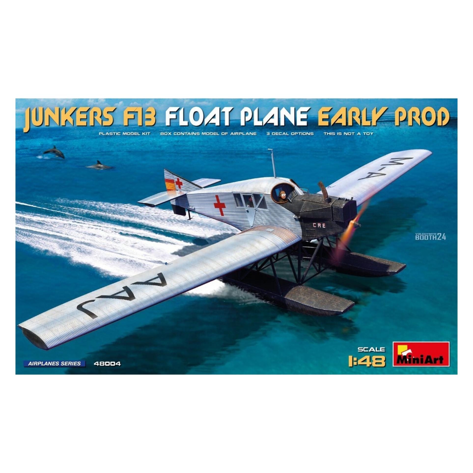 Mini art 1:48 Junkers F13 Wasserflugzeug fr.Prod. (550048004)
