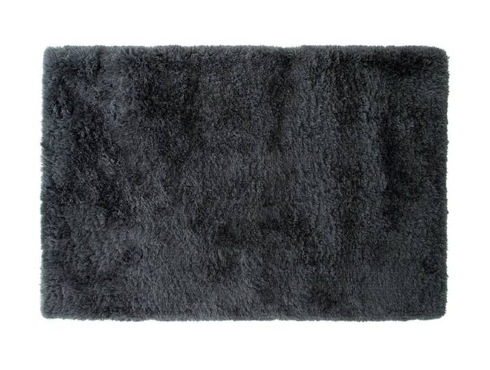 Teppich Auren – mit Glanzoptik aus Polyester - Dunkelgrau - 400 x 300 - Luxusbetten24
