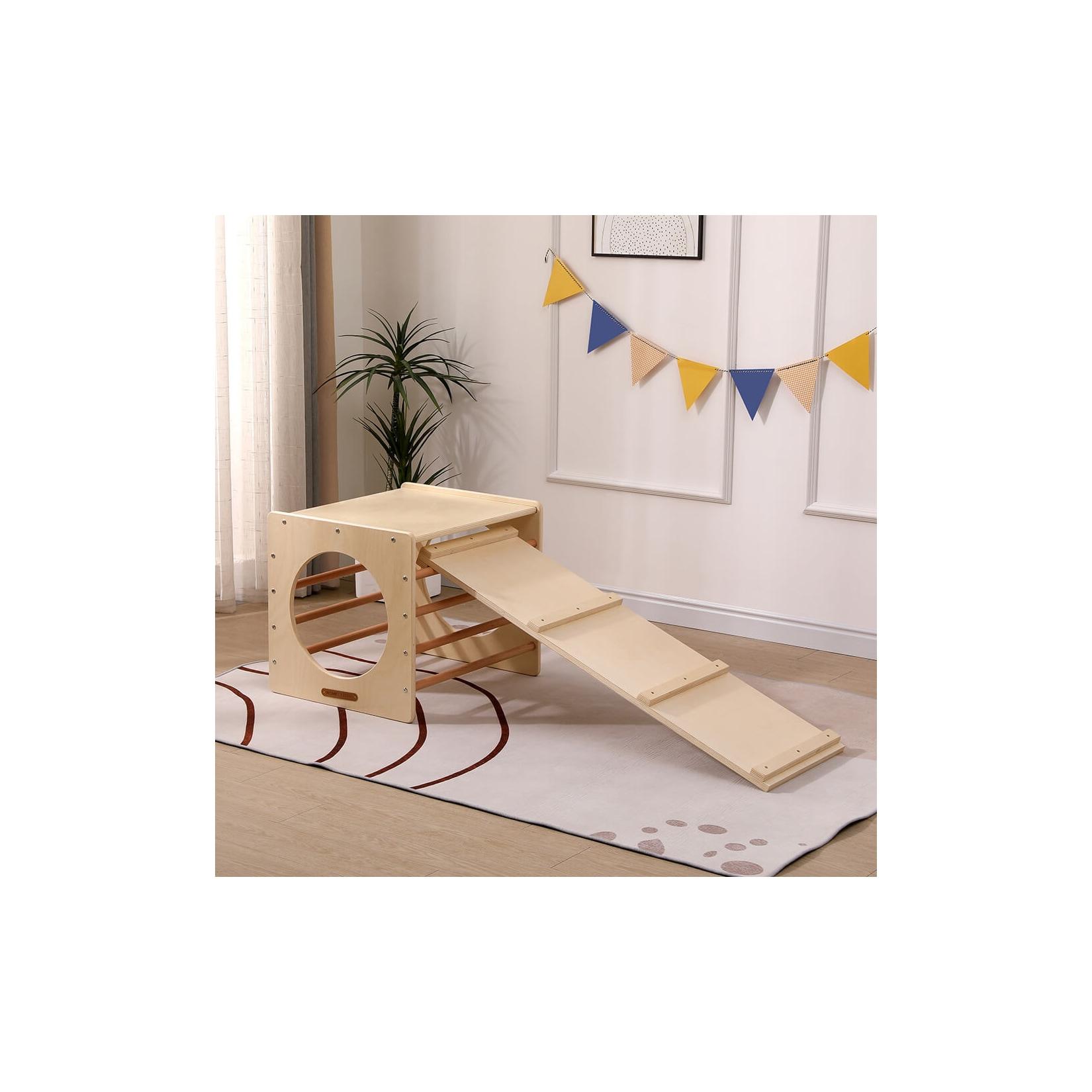 HOME DELUXE Kletterwürfel mit Rutsche FINN