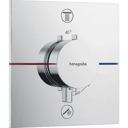 UP-Thermostat Hansgrohe ShowerSelect Comfort E Fertigset 2 Verbraucher chrom