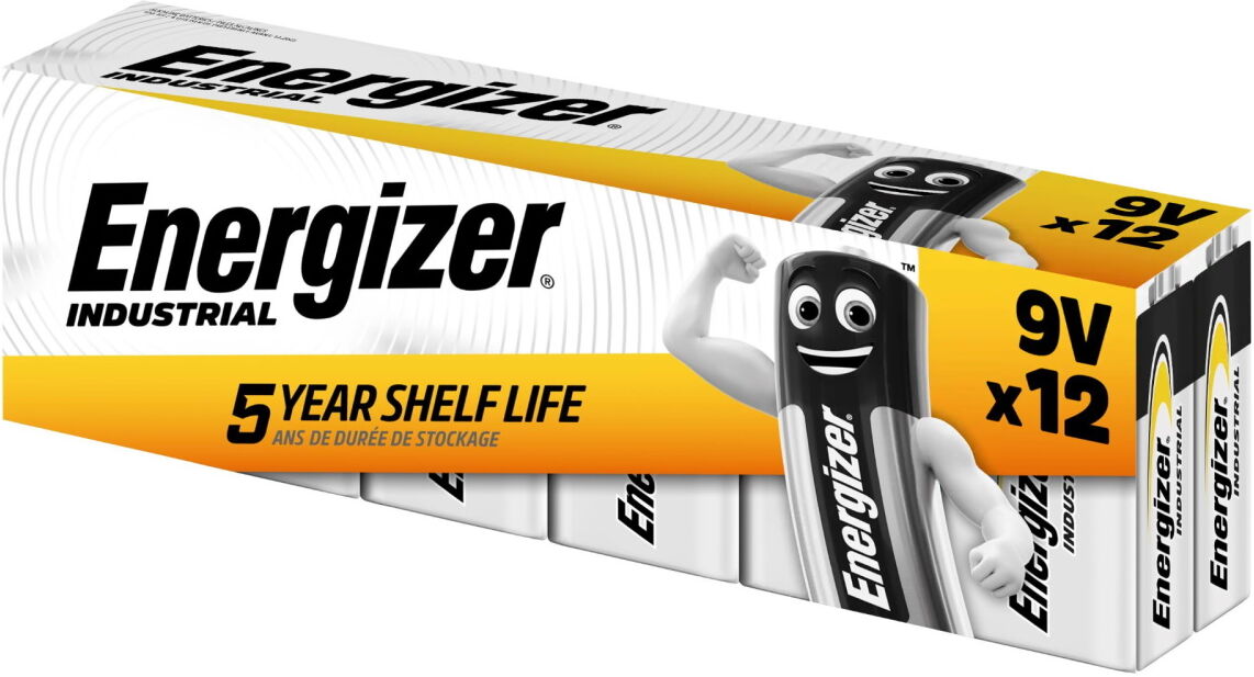 Energizer Industrial 9V Batteries (Box of 12)
