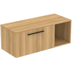 Ideal Standard i.life B 120cm Möbel-Set 1 Auszug Schwarz Coffee Oak