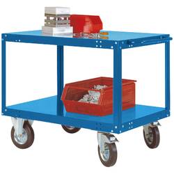 Manuflex TP1031.5007 Tischwagen Feststeller Stahl pulverbeschichtet Brillantblau (RAL 5007)