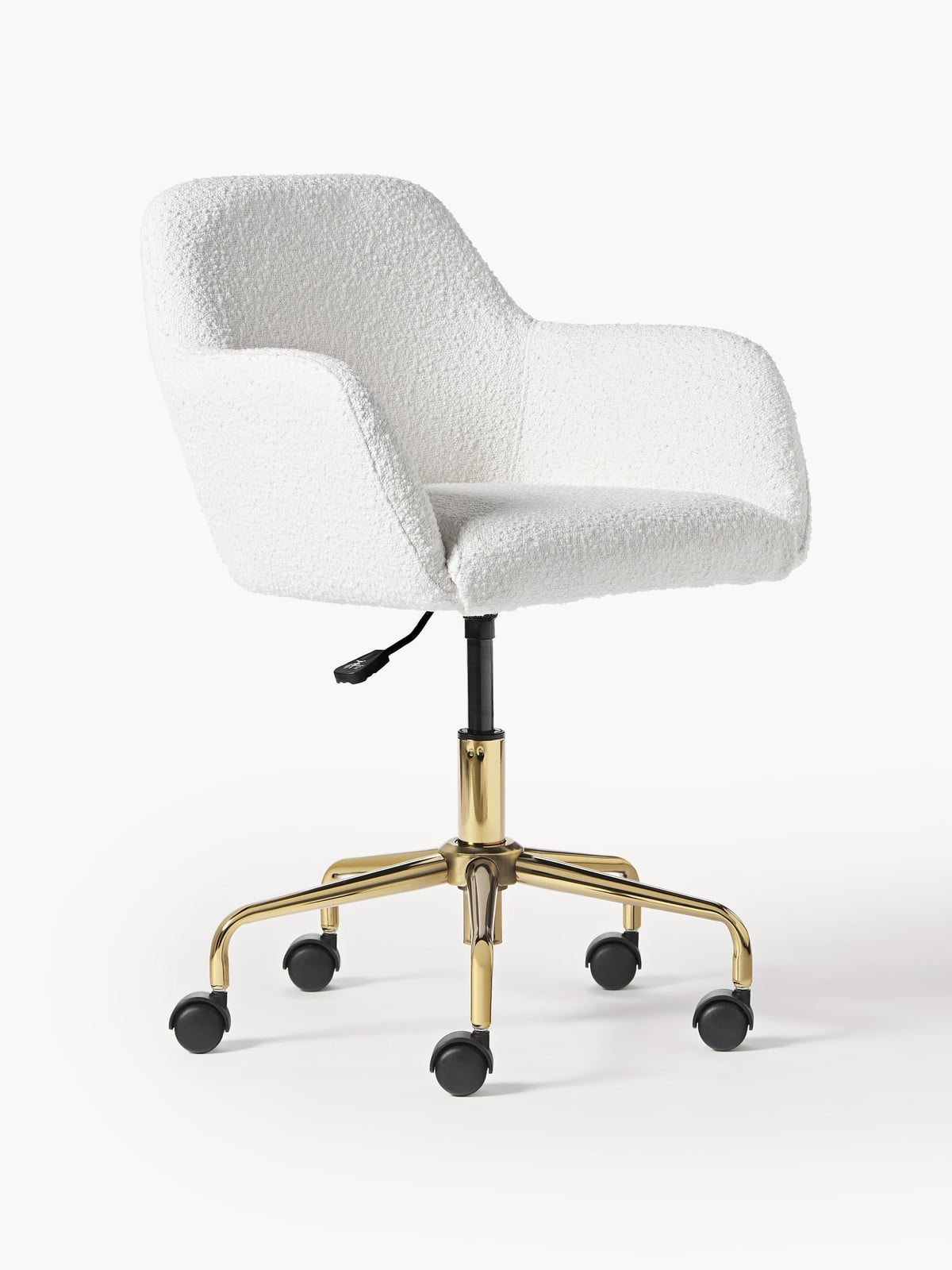 Westwing Collection Bouclé bureaustoel Lucie