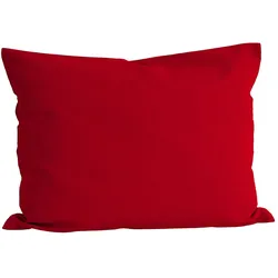 KISSENBEZUG Basic 100% Baumwolle rot 60/40 cm