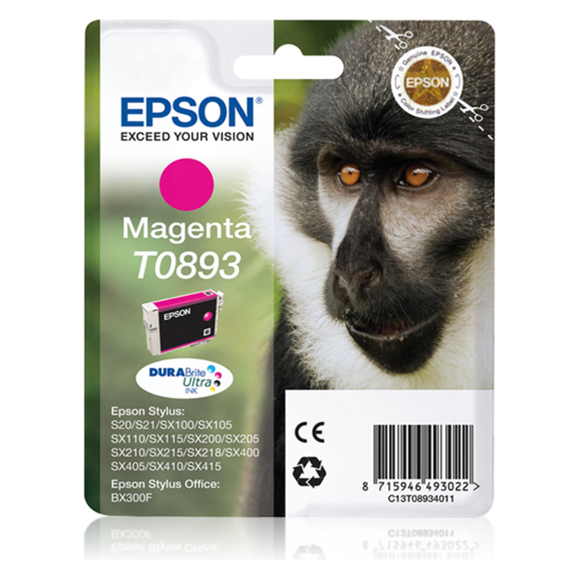 Epson Ink/T0893 Monkey MG SEC (M) (C13T08934021)