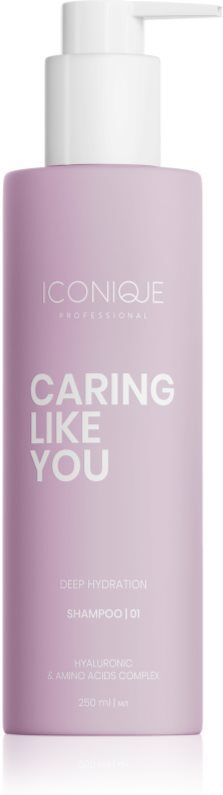 ICONIQUE Professional CARING LIKE YOU Deep Hydration shampoing hydratant pour cheveux secs et abîmés 250 ml