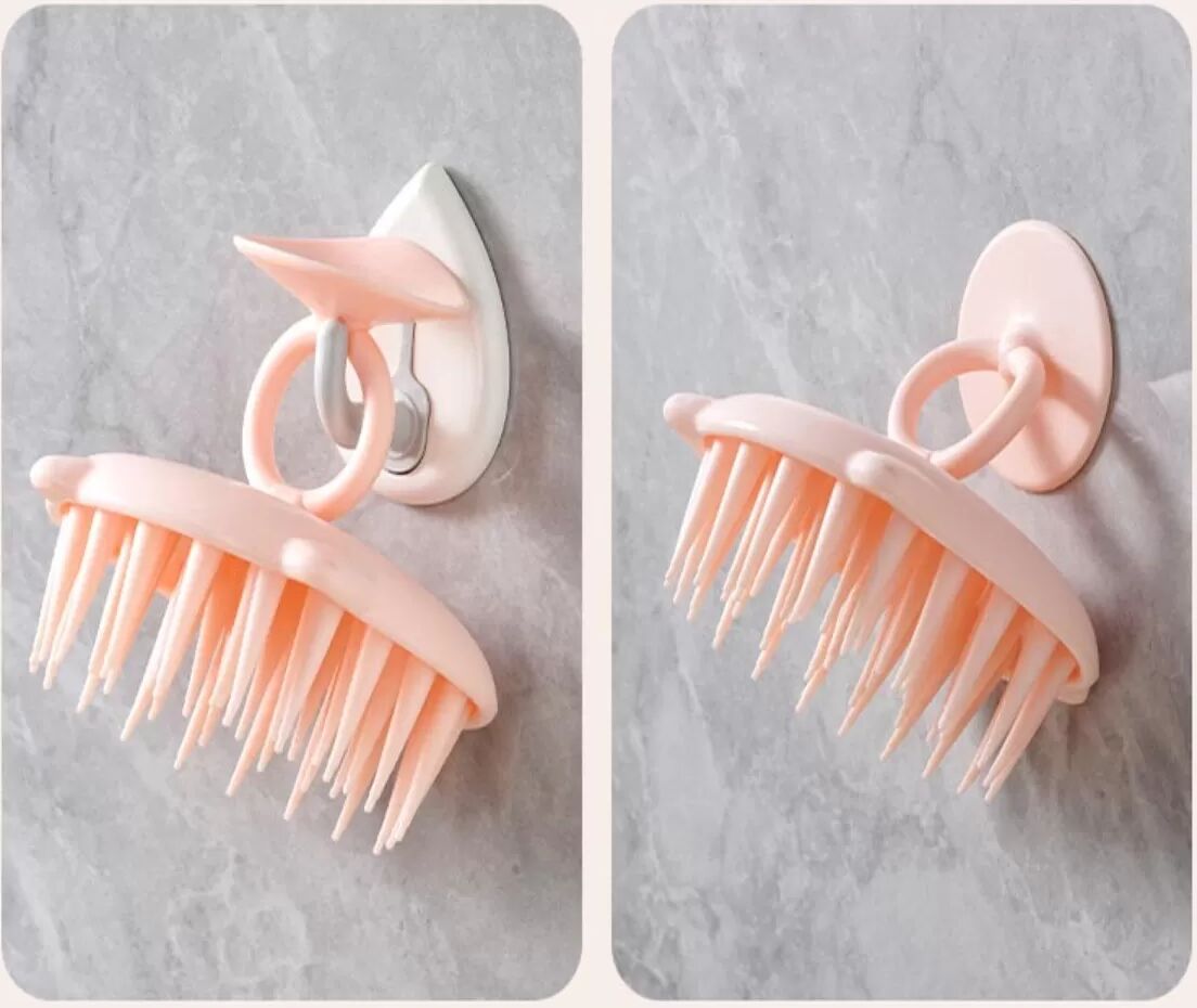 INF Lot de 2 brosses de massage du cuir chevelu à ventouse - Nettoyant capillaire en silicone pour le soin du cuir chevelu Vert
