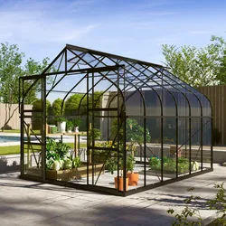 Vitavia Gewächshaus Dione 9900 ESG inkl. 4 Dachfenster, Schwarz