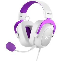 Havit H2002d Kopfhörer Kabelgebunden Kopfband Gaming (Kabelgebunden), Gaming Headset, Mehrfarbig, Weiss, Violett