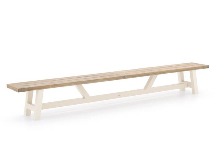 Picknickbank Bellagio Aluminium 6 personen Tuinbank Beige