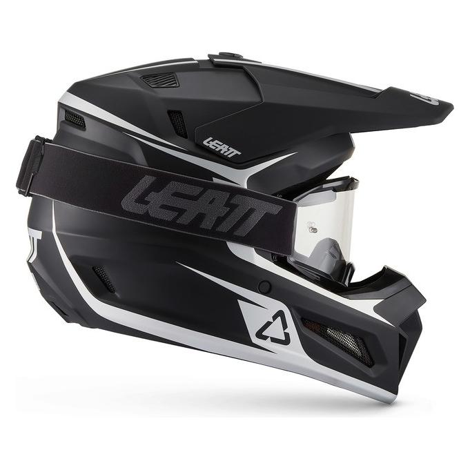 Leatt Motorradhelm mit Brillen-Set Moto 3.5 Schwarz (78986561)