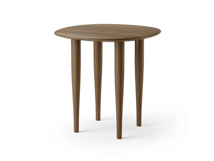 Brdr. Krüger Table d appoint Jari Ø 45 cm Chêne huilé fumé'