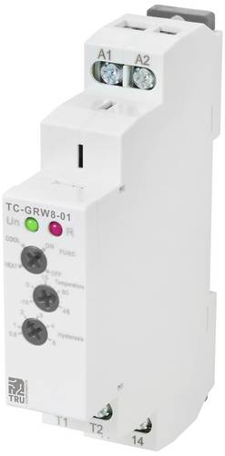 TRU COMPONENTS TC-GRW8-01 Temperaturregler NTC -15 bis 45°C Relais 16A (L x B x H) 90 x 18 x 64mm